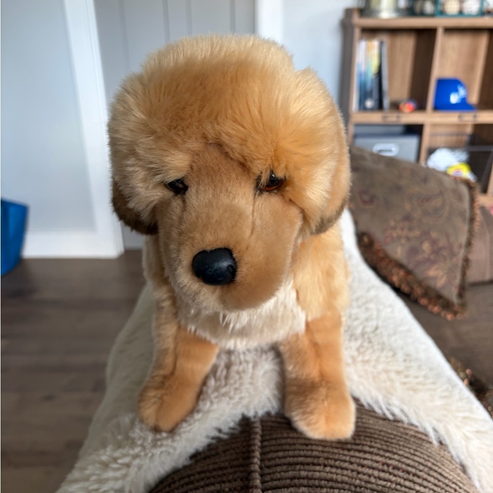 Cuddly Tan Plush Puppy Toy